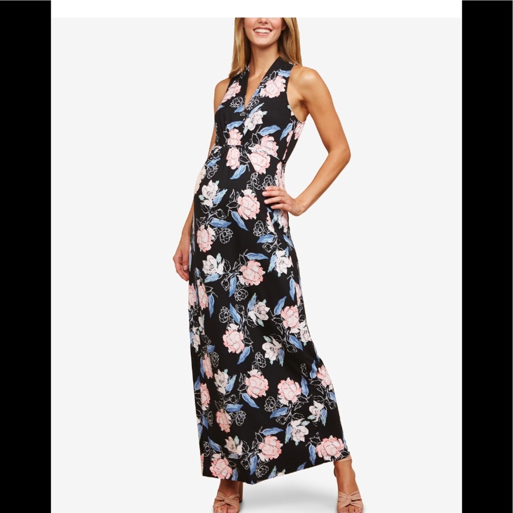 Motherhood maternity printed maxi dress